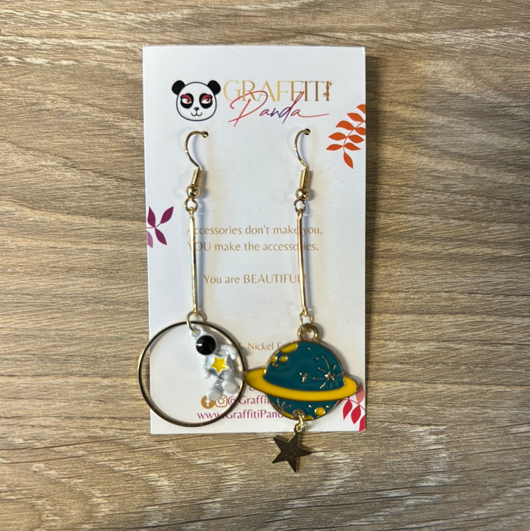 GRAFFITTI PANDA - ORBIT EARRINGS