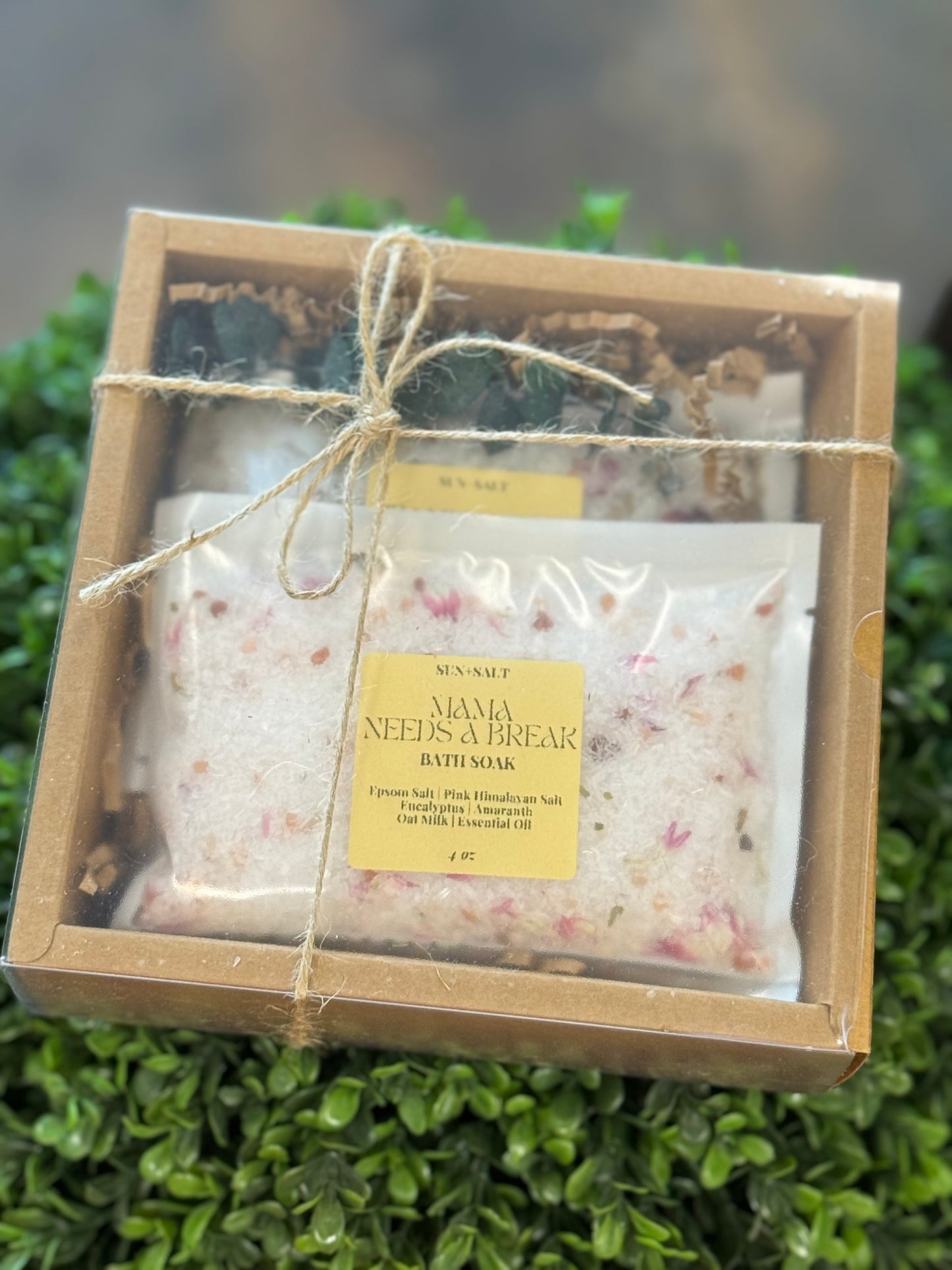 Soaking Bath Salt Package