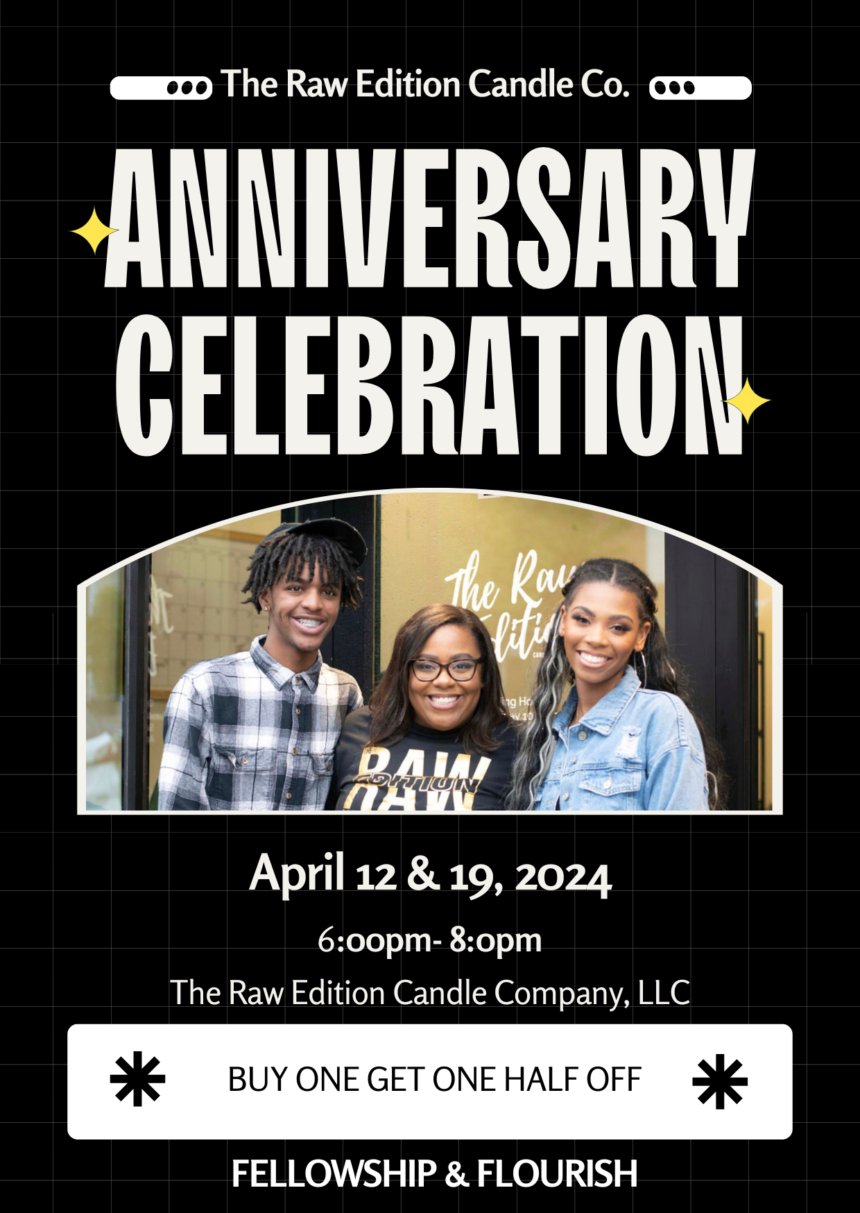 4/19 Anniversary SPECIAL - Half Off Candle Making Session at 6pm