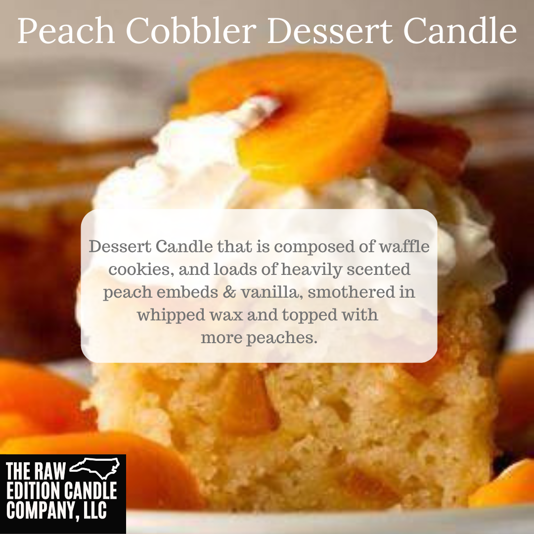 Peach Cobbler Dessert Candle 8 oz