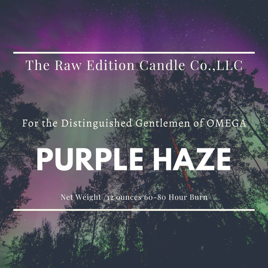 PURPLE HAZE - 12oz GREEK CANDLE